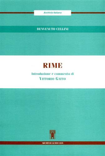 Rime - Benvenuto Cellini - copertina
