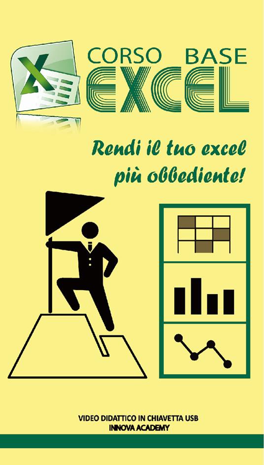 Corso base Excel. Rendi il tuo Excel più obbediente! Video didattico in chiavetta usb - copertina