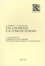 Cola di Rienzo e il comune di Roma