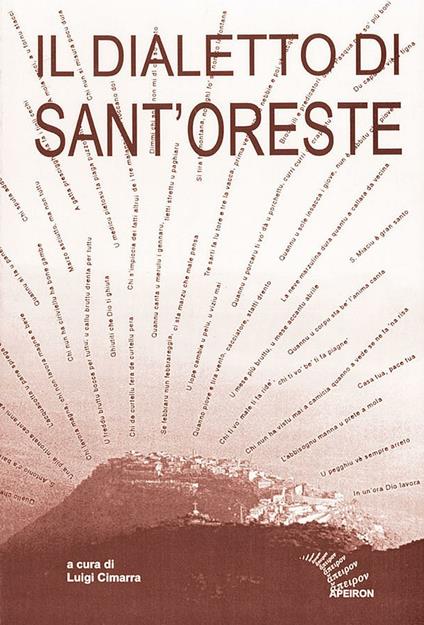 Il dialetto di Sant'Oreste. Ricerche e materiali - copertina