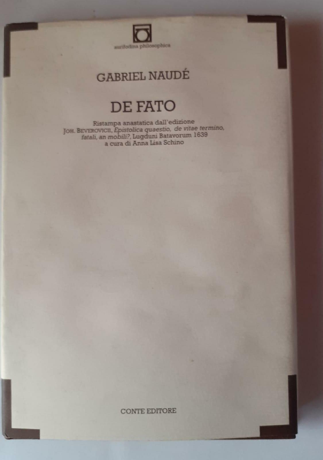 De fato (rist. anast. 1639)