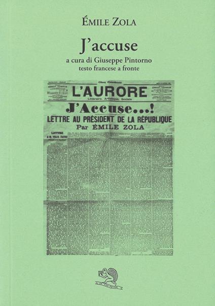 J'accuse - Émile Zola - copertina