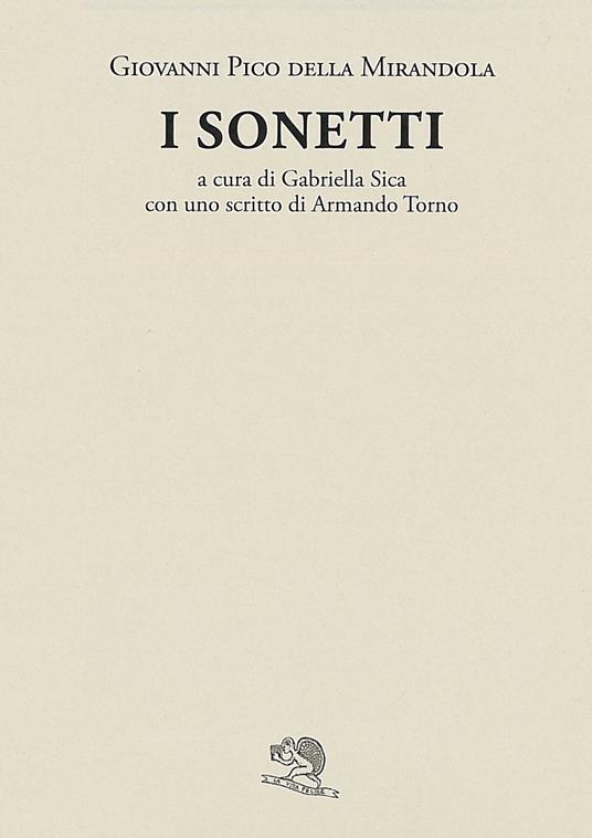 I sonetti - Giovanni Pico della Mirandola - copertina