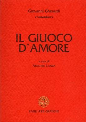 Il giuoco d'amore - Giovanni da Prato - copertina
