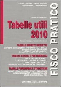 Tabelle utili 2010 - copertina