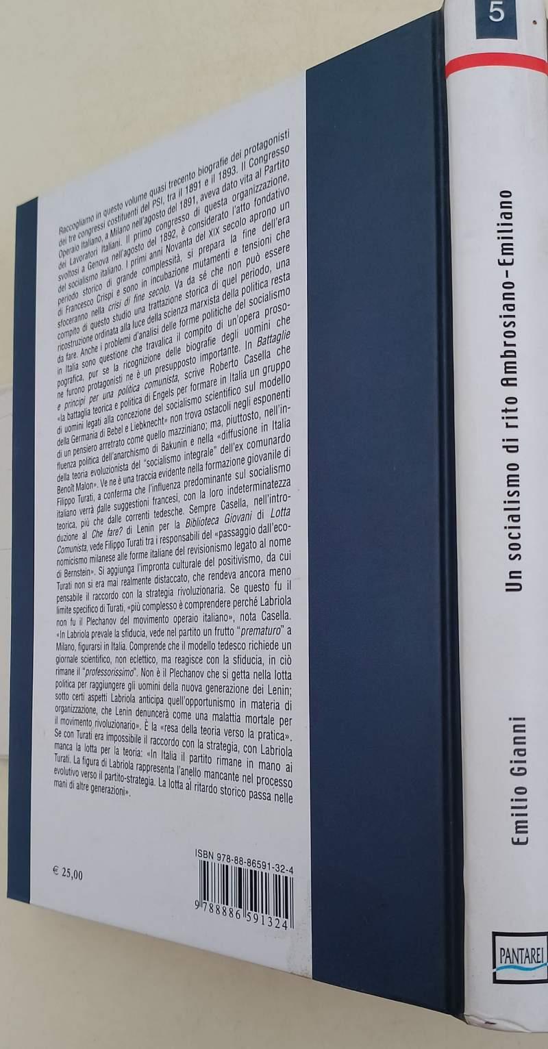 Un socialismo di rito ambrosiano-emiliano. I congressi costituenti del partito socialista italiano. 1891-1893