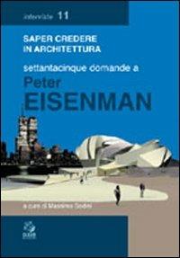 Settantacinque domande a Peter Eisenman - copertina
