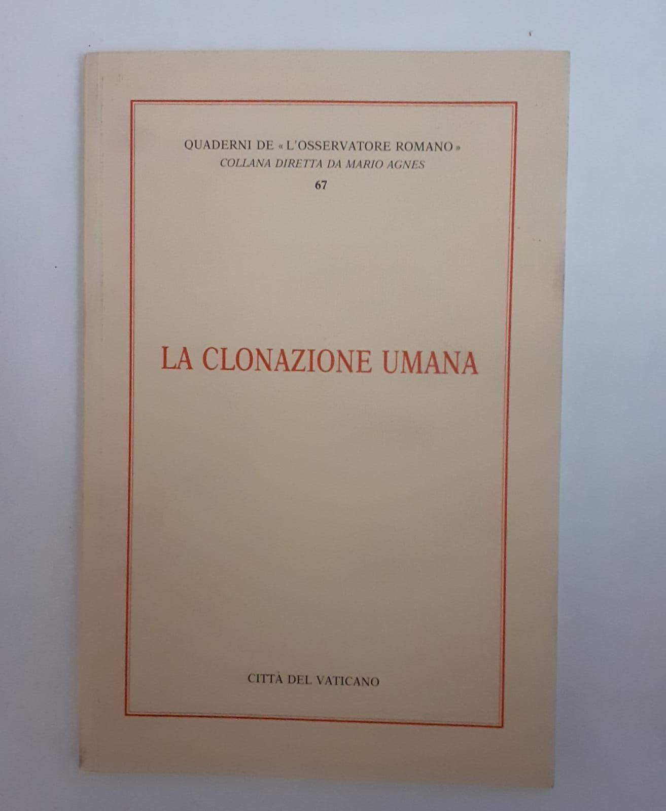 La clonazione umana