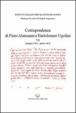 Corrispondenza di Piero Alamanni e Bartolomeo Ugolini (maggio 1492-aprile 1493)