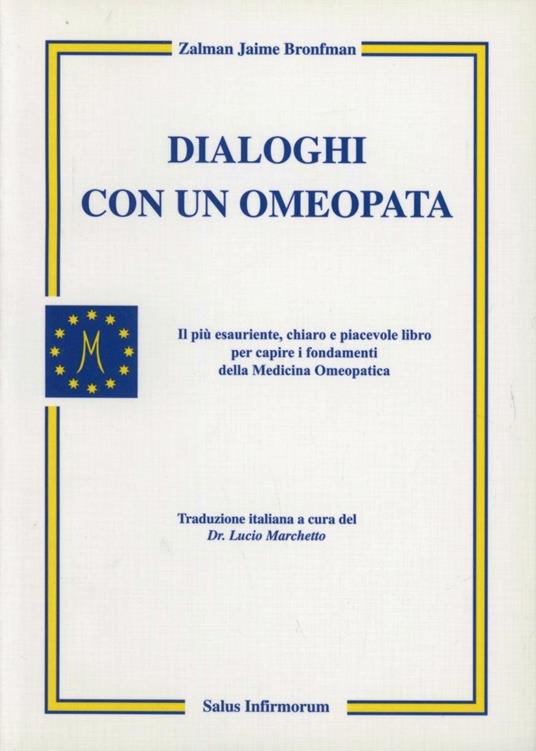 Dialoghi con un omeopata - Zalman J. Bronfman - copertina