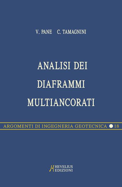 Analisi dei diaframmi multiancorati - Claudio Tamagnini,Vincenzo Pane - copertina