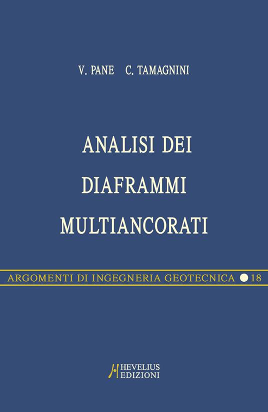 Analisi dei diaframmi multiancorati - Claudio Tamagnini,Vincenzo Pane - copertina