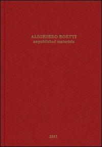 Alighiero Boetti. Unpublished materials. Ediz. illustrata - copertina