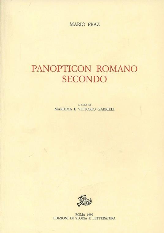 Panopticon Romano secondo - Mario Praz - copertina