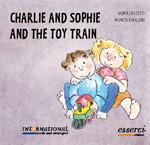 Charlie and Sophie and the toy train