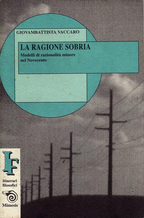 La ragione sobria - G. Battista Vaccaro - copertina