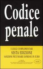 Codice penale. Sanzioni pecuniarie espresse in euro