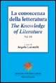 Libro La conoscenza della letteratura-The knowledge of literature. Vol. 3 