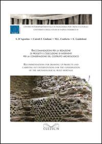 Raccomandazioni per la redazione di progetti e l'esecuzione di interventi per la conservazione del costruito archeologico - copertina