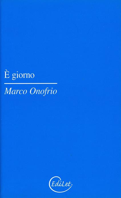È giorno - Marco Onofrio - copertina
