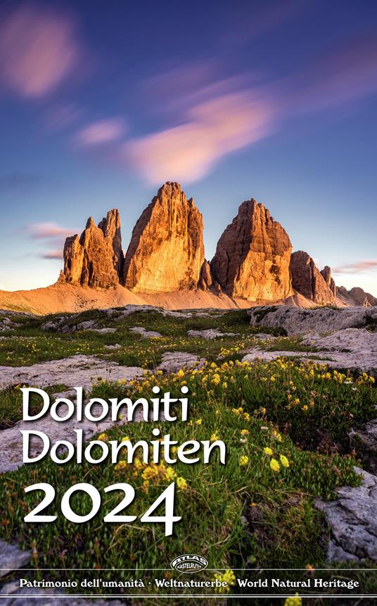 Dolomiten Kalender 50x38 cm formato verticale. Ediz. a colori - Peter Malfertheiner - copertina