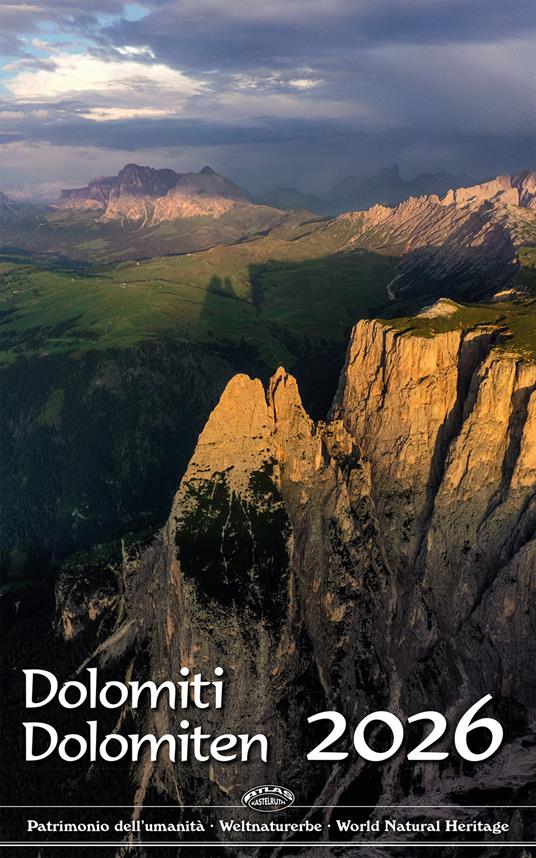 Dolomiti. Calendario-Dolomiten. Kalender 2026 - copertina