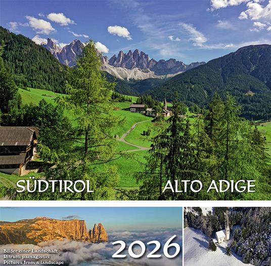 Südtirol Kalender-Alto Adige calendario 2026. Ediz. multilingue - copertina