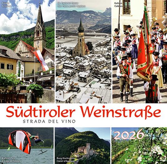 Südtiroler Weinstrasse-Strada del vino 2026. Ediz. multilingue - copertina