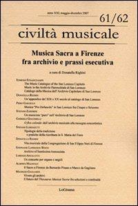 Musica sacra a Firenze fra archivio e prassi esecutiva. Ediz. multilingue - copertina