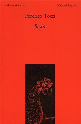 Bestie - Federigo Tozzi - copertina