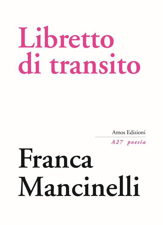 Libretto di transito - Franca Mancinelli - copertina