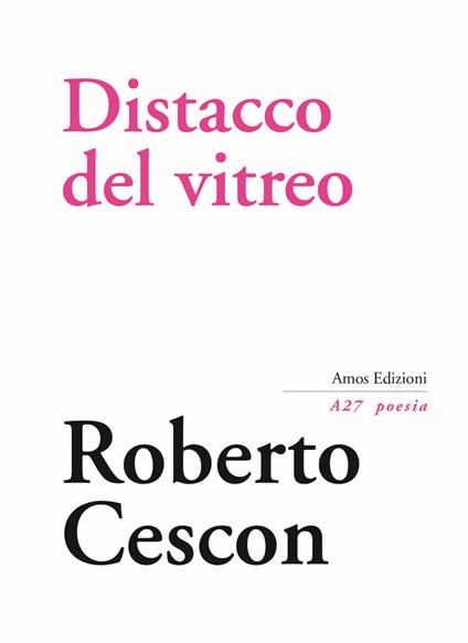 Distacco del vitreo - Roberto Cescon - copertina