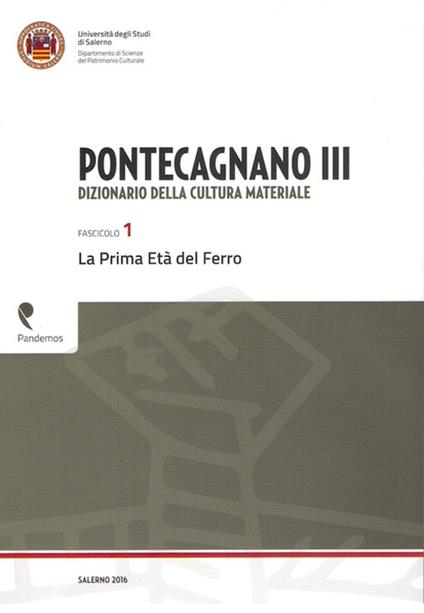 Pontecagnano III. Dizionario della cultura materiale. Vol. 1: La prima età del ferro - Patrizia Gastaldi,Bruno D'Agostino - copertina
