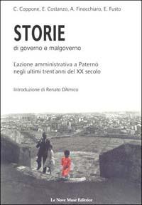 Storie di governo e malgoverno. L'azione amministrativa a Paternò negli ultimi trent'anni del XX secolo - copertina
