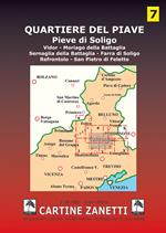 Quartiere del Piave. Pieve di Soligo, Vidor, Moriago, Sernaglia, Farra di Soligo, Refrontolo, San Pietro di Feletto 1:30.000
