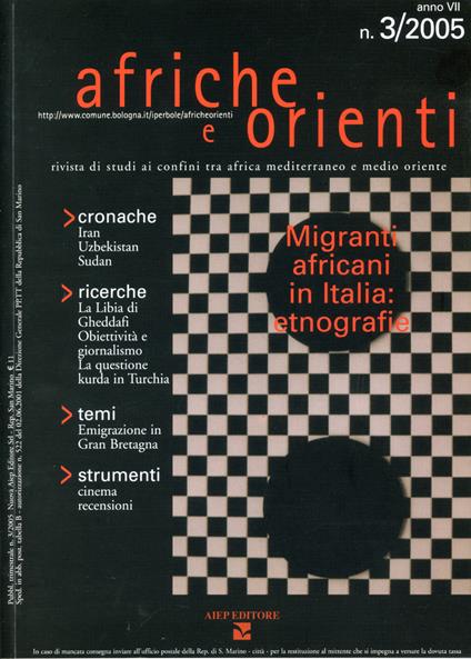 Migranti africani in Italia - copertina