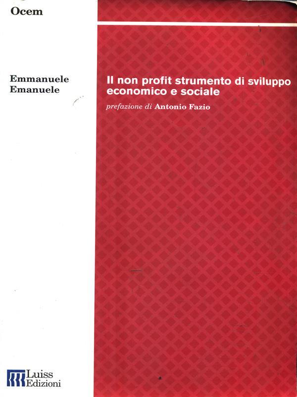 Il non profit strumento di sviluppo economico e sociale
