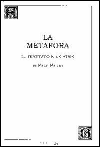 La Metafora. Il trattato e le rime - Pace Pona Pasini - copertina