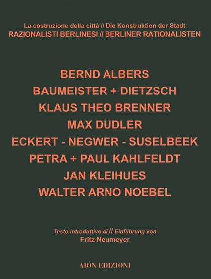 Razionalisti berlinesi - Massimo Fagioli - copertina