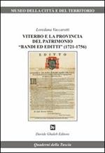 Viterbo e la provincia del patrimonio «bandi ed editti» (1721-1756)