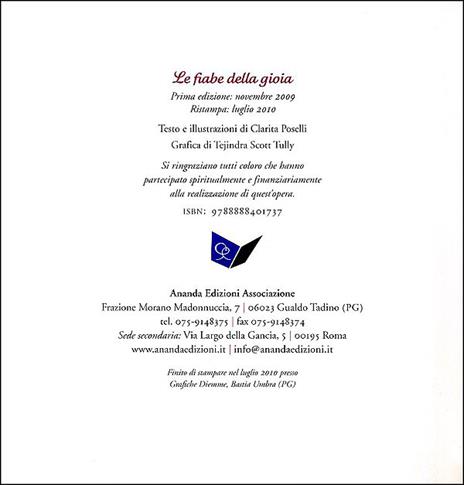 Le fiabe della gioia.. Vol. 1 - Clarita Poselli - 2