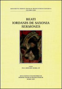 Beati Iordanis de Saxonia Sermones - Paul-Bernard Hodel - copertina