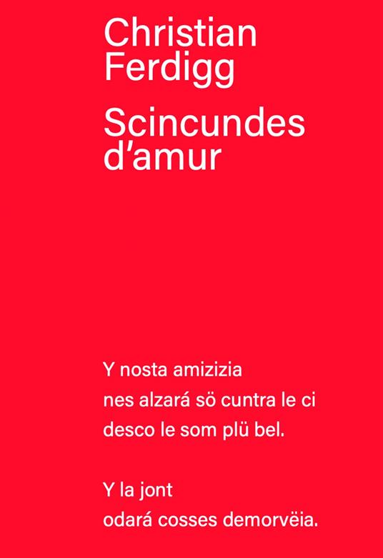 Scincundes d'amur - Christian Ferdigg - copertina