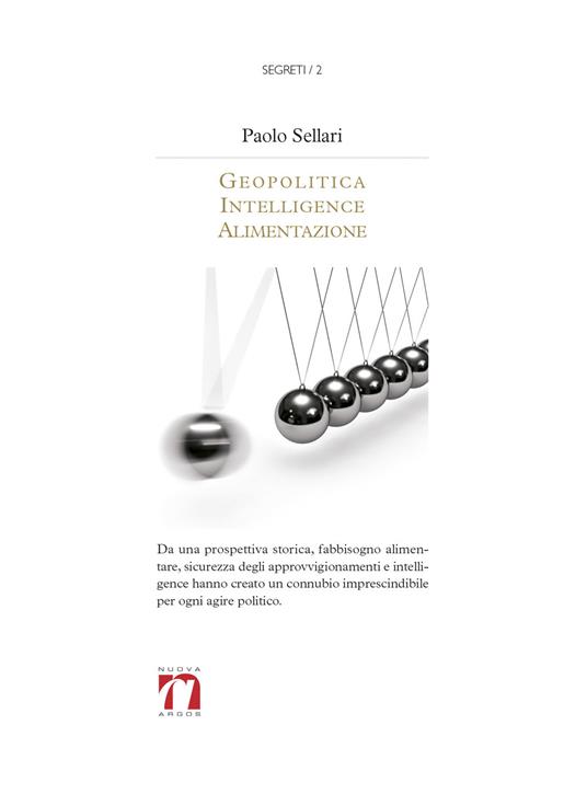 Geopolitica, intelligence, alimentazione - Paolo Sellari - copertina