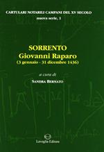 Sorrento: Giovanni Raparo (3 gennaio-31 dicembre 1436)