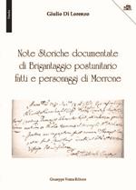 Note storiche documentate di brigantaggio postunitario. Fatti e personaggi di Morrone