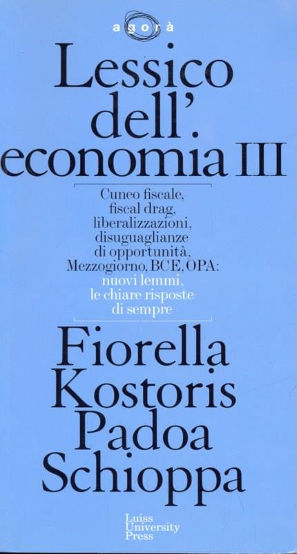 Lessico dell'economia. Vol. 3