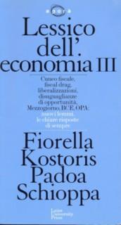 Lessico dell'economia. Vol. 3