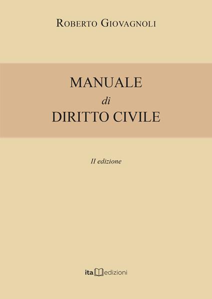 Manuale di diritto civile - Roberto Giovagnoli - copertina