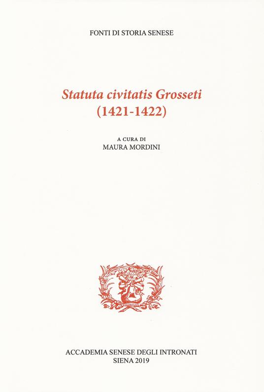 Statuta civitatis Grosseti (1421-1422) - copertina